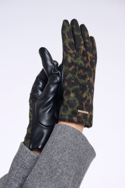 Rino & Pelle Youri Gloves Brown Leopard