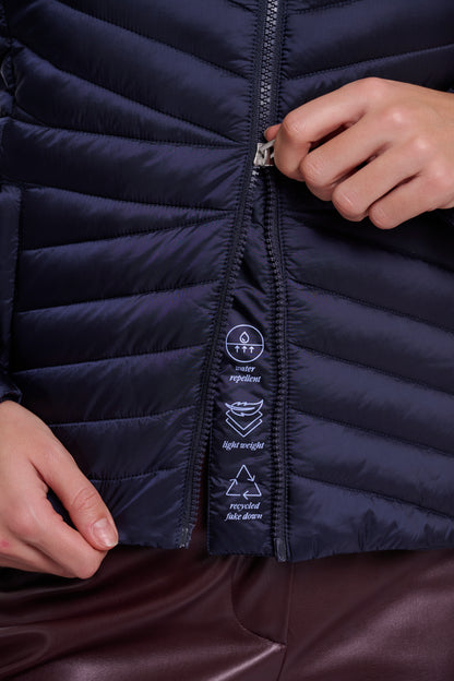 Rino & Pelle Uvi Padded Fitted Jacket Dark Navy