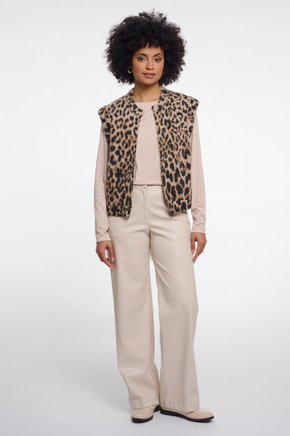 Rino & Pelle Elona Waistcoat-Light Leopard