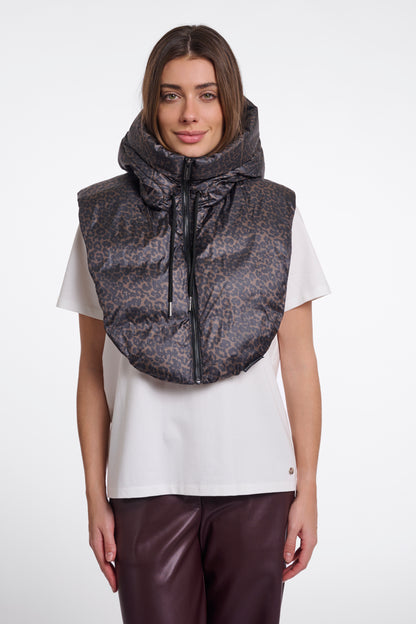 Rino & Pelle Tabita Padded Bib Small Leopard