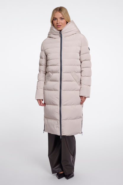 Rino & Pelle Keilafur Padded Coat Stone
