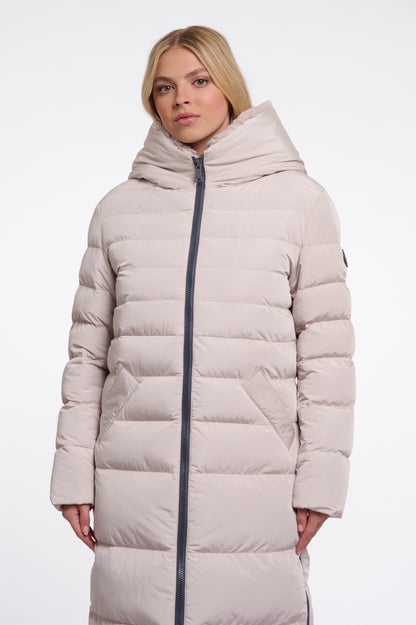 Rino & Pelle Keilafur Padded Coat Stone