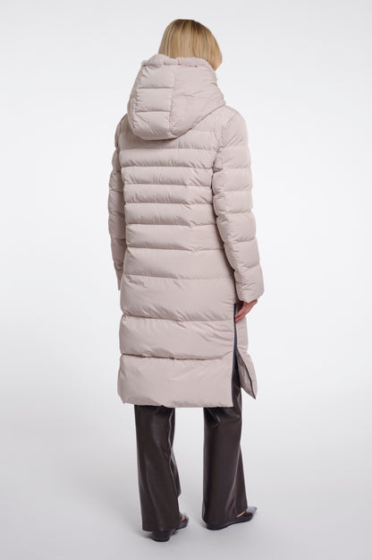 Rino & Pelle Keilafur Padded Coat Stone