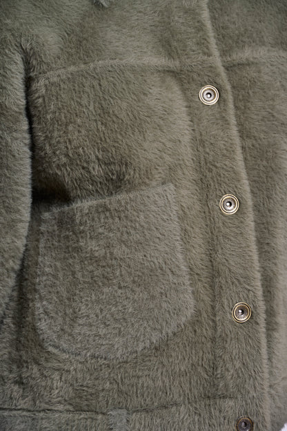 Rino & Pelle Bubbly Boxy Jacket-Green Ash