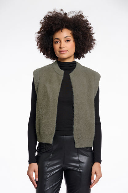 Rino & Pelle Elona Waistcoat-Green Ash
