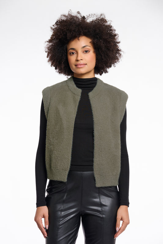 Rino & Pelle Elona Waistcoat-Green Ash