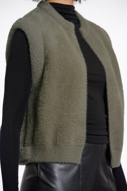 Rino & Pelle Elona Waistcoat-Green Ash