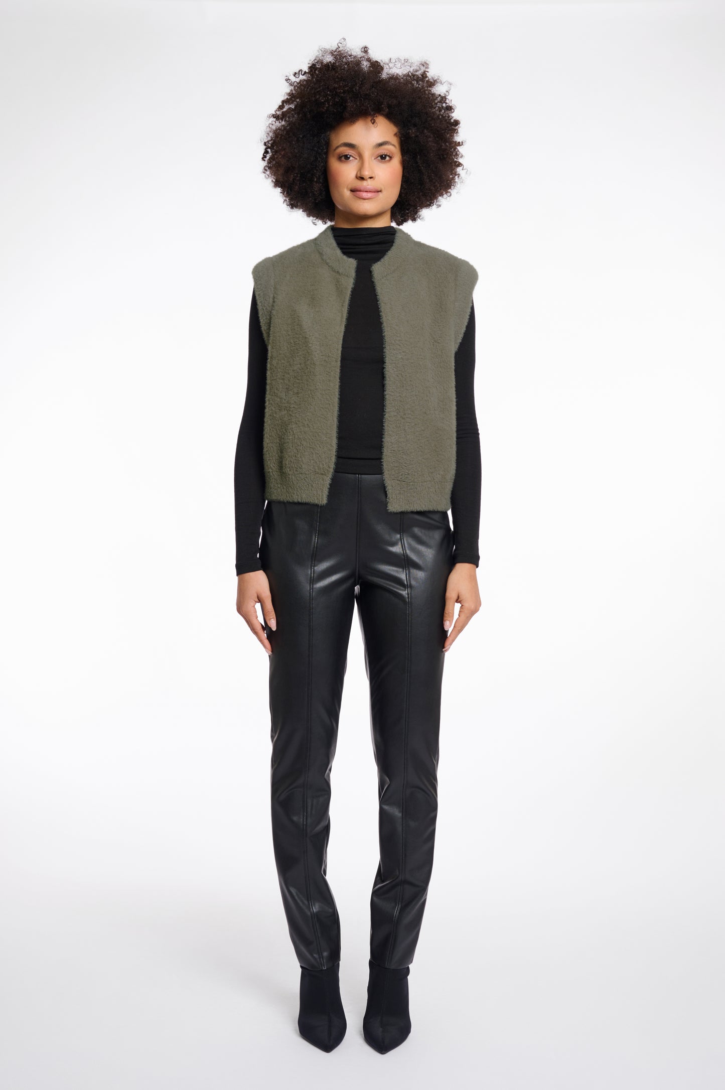 Rino & Pelle Elona Waistcoat-Green Ash