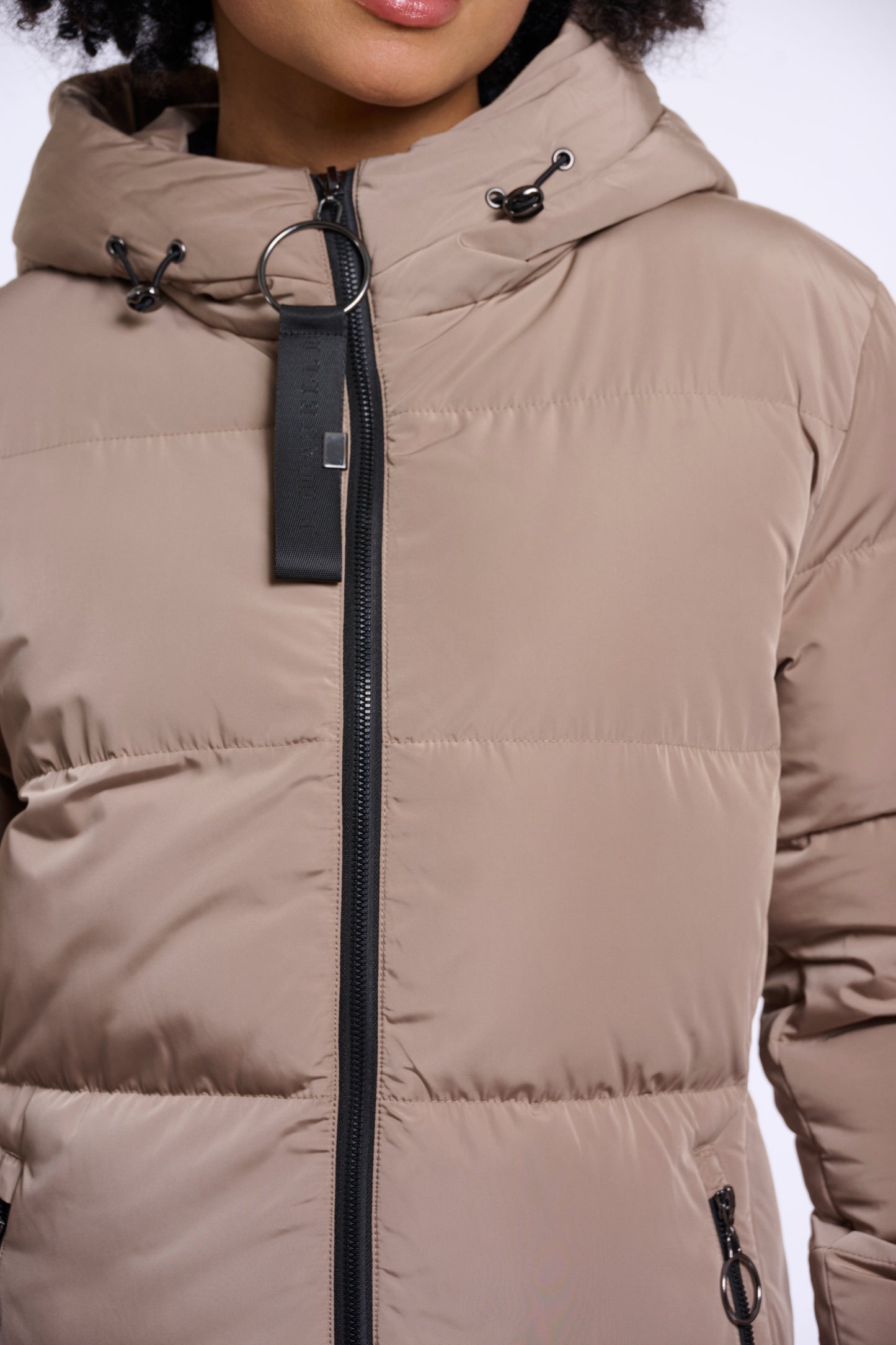 Rino & Pelle Jade Padded Hooded Coat Toffee