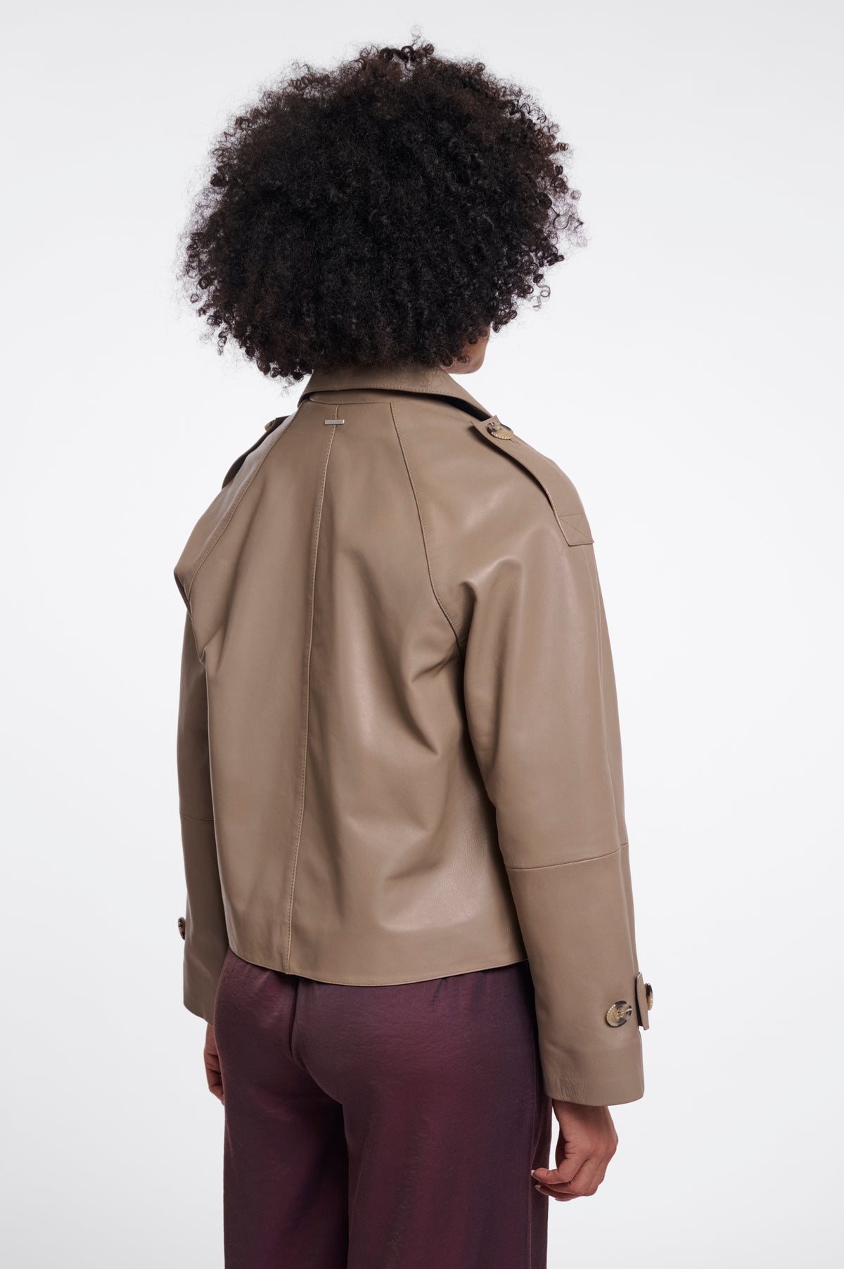 Rino & Pelle Lotte Leather Jacket-Toffee