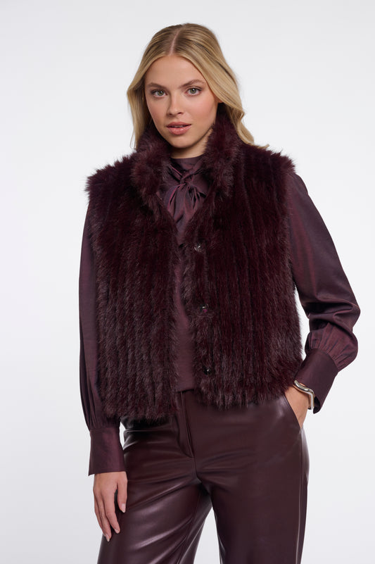 Rino & Pelle Dava Gilet-Chocolate Bean