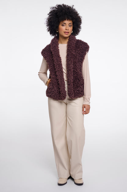 Rino & Pelle Freya Waistcoat-Chocolate Bean