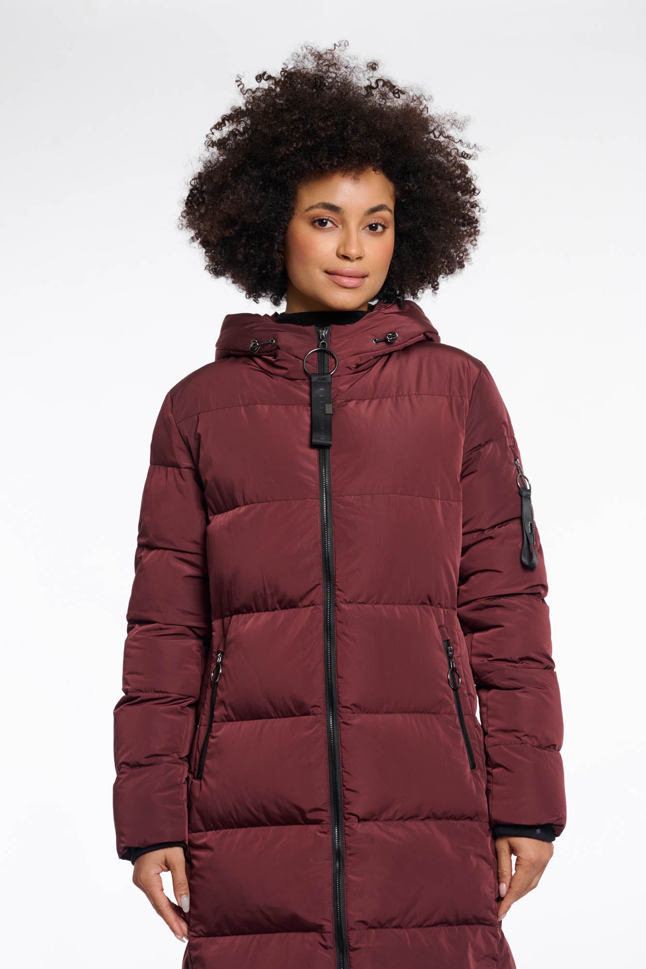 Rino & Pelle Jade Padded Coat Chocolate Bean