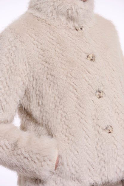Rino & Pelle Vie Faux Fur Jacket-Birch Dessin