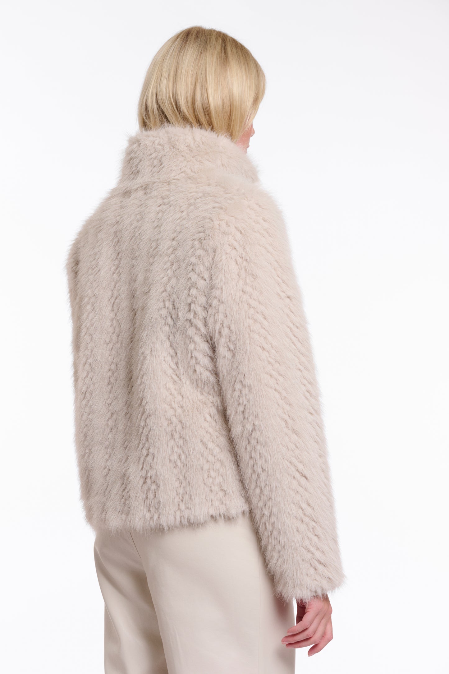 Rino & Pelle Vie Faux Fur Jacket-Birch Dessin