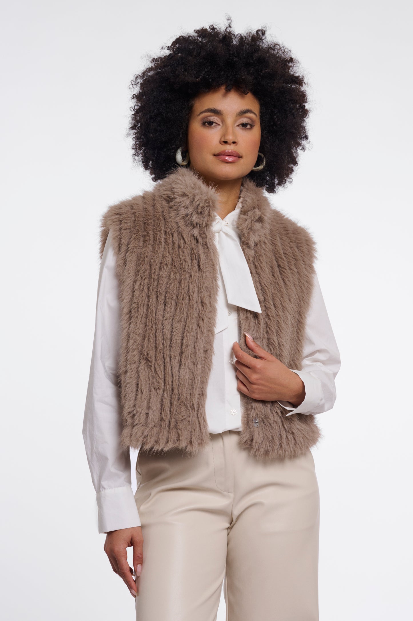 Rino & Pelle Dava Gilet-Mocha Latte