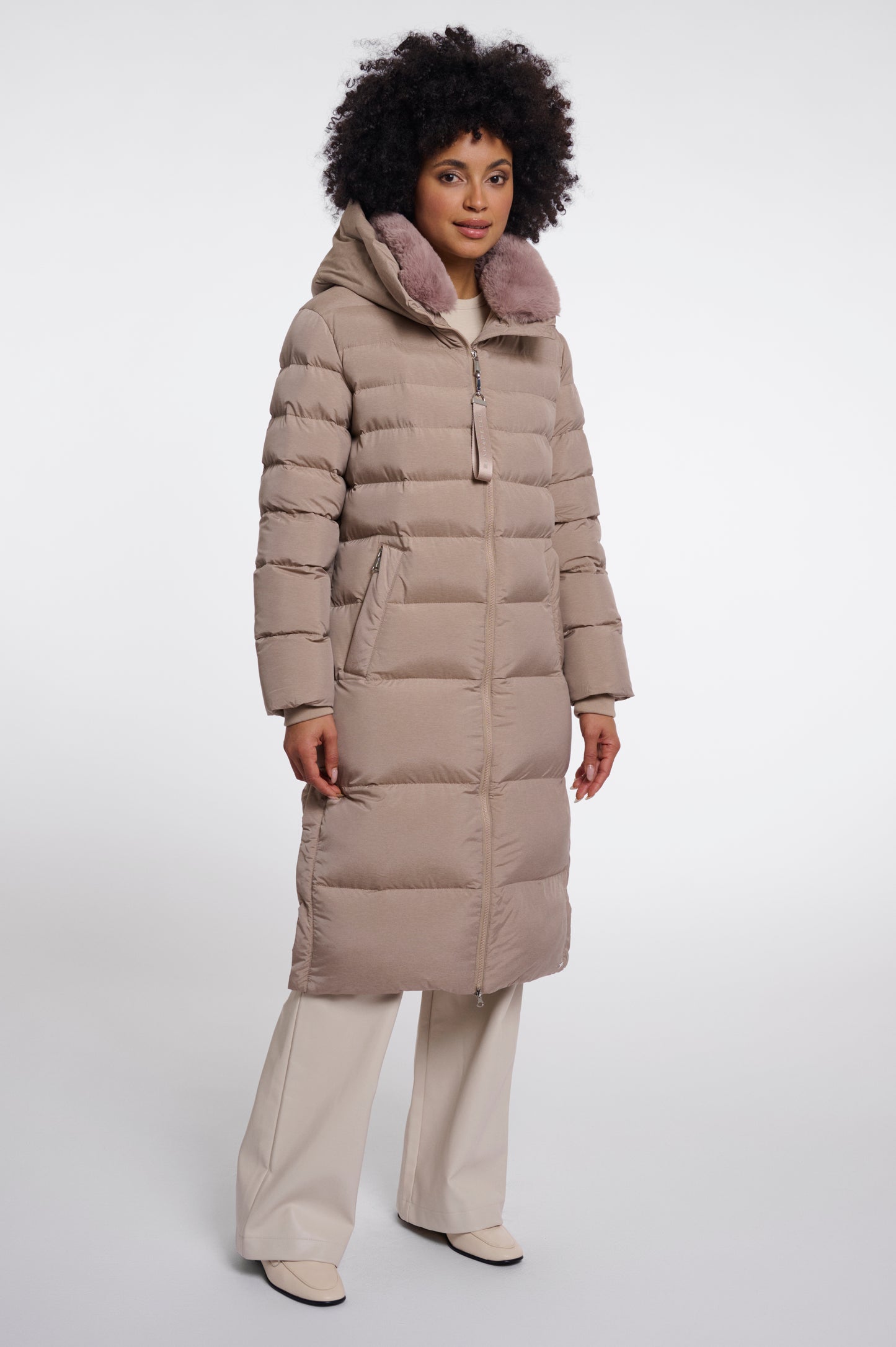 Rino & Pelle Hudson Padded Coat Mocha Latte