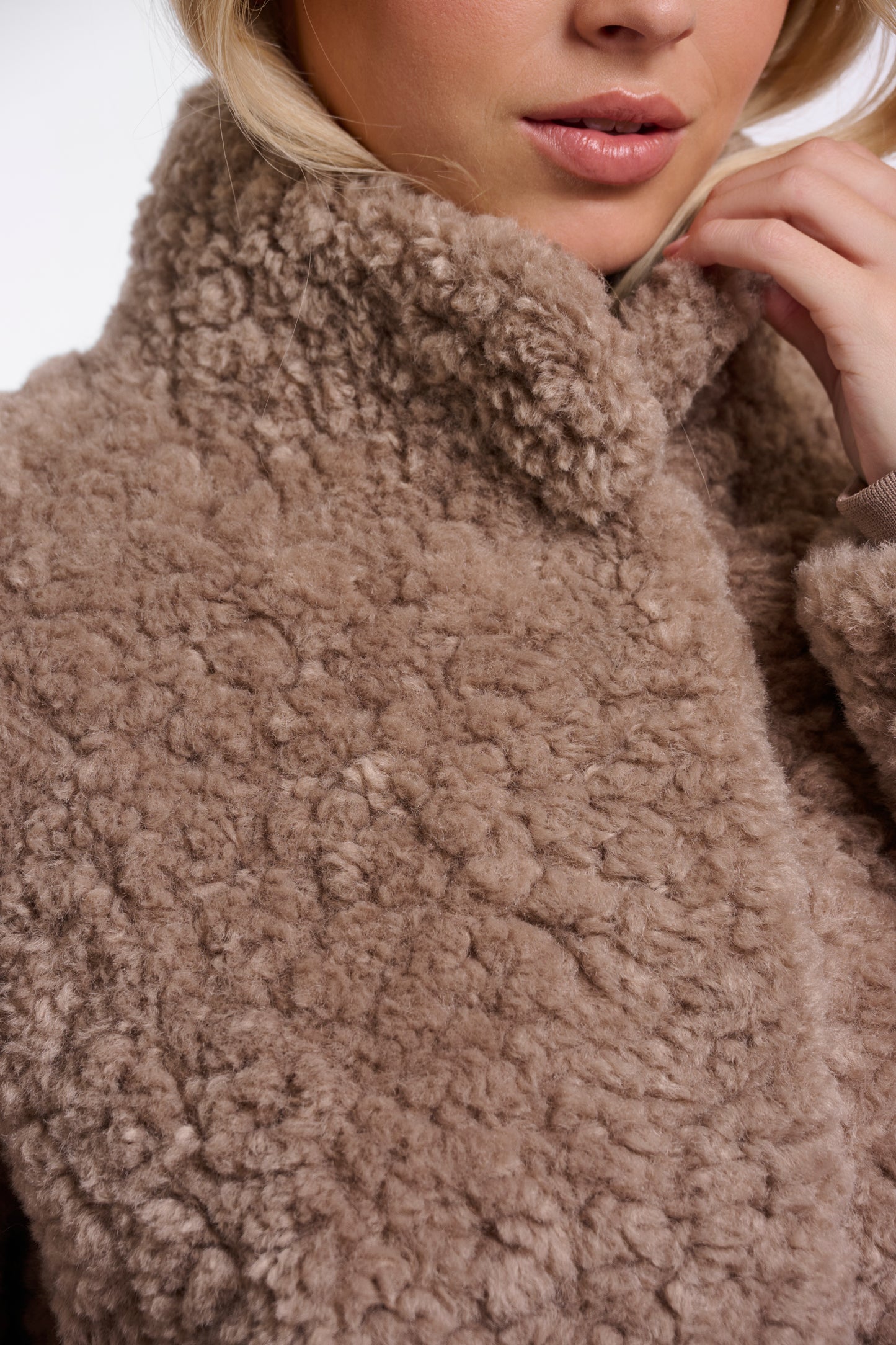 Rino & Pelle Kion Faux Fur Jacket-Mocha Latte