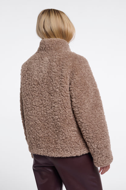 Rino & Pelle Kion Faux Fur Jacket-Mocha Latte