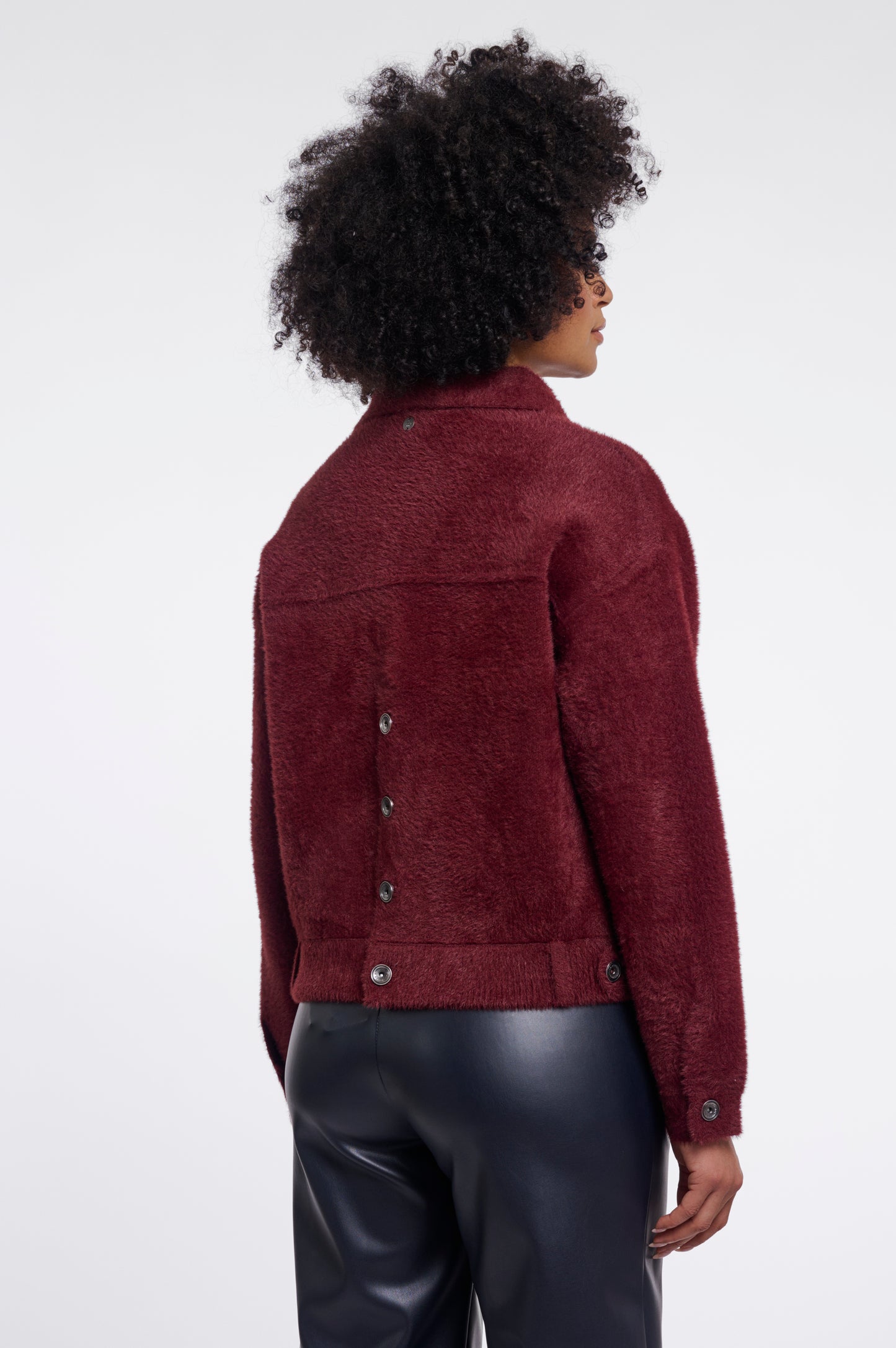 Rino & Pelle Bubbly Boxy Jacket-Sangria