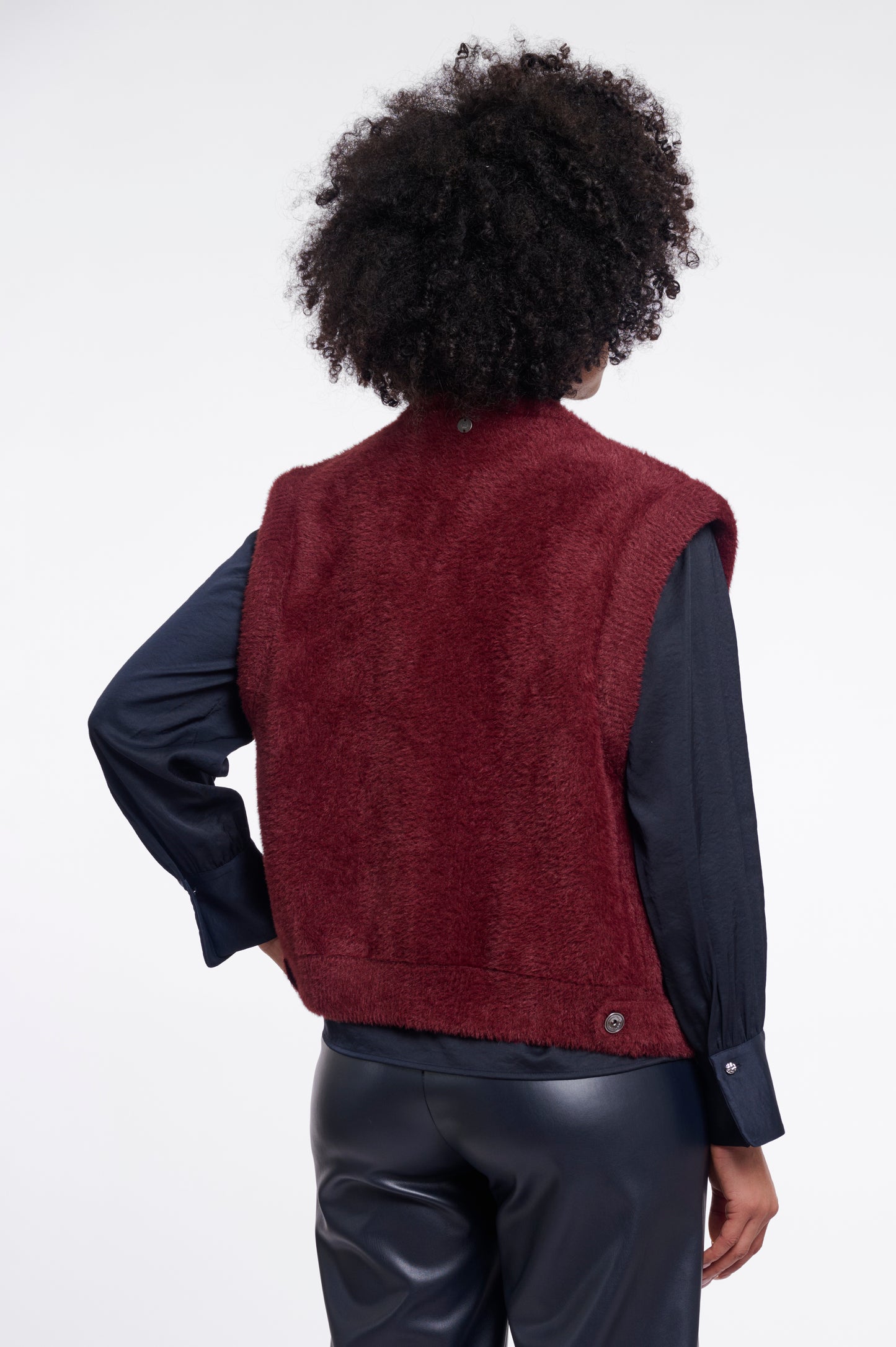 Rino & Pelle Elona Waistcoat-Sangria