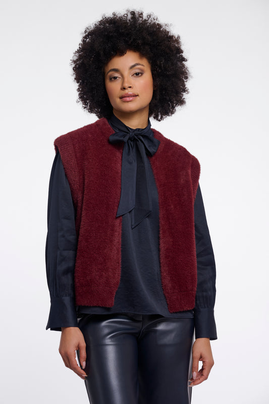 Rino & Pelle Elona Waistcoat-Sangria