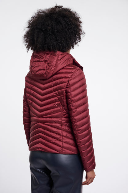 Rino & Pelle Uvi Padded Fitted Jacket Sangria