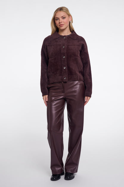 Rino & Pelle Bubbly Boxy Jacket-Fudge Cloak