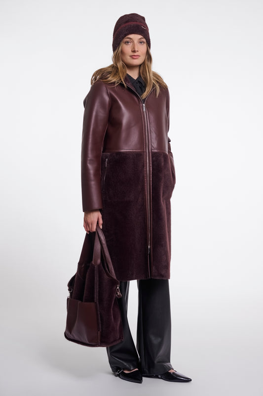 Rino & Pelle Chi Handbag Fudge Cloak