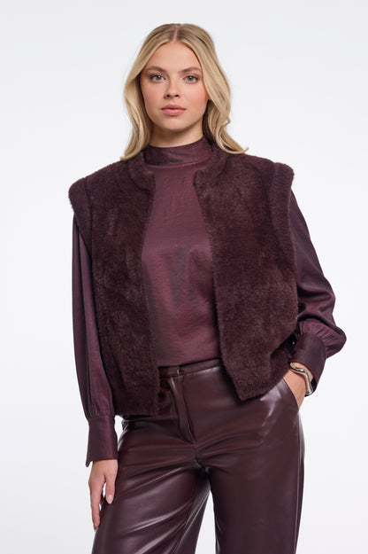 Rino & Pelle Elona Waistcoat-Fudge Cloak