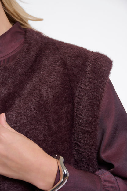 Rino & Pelle Elona Waistcoat-Fudge Cloak