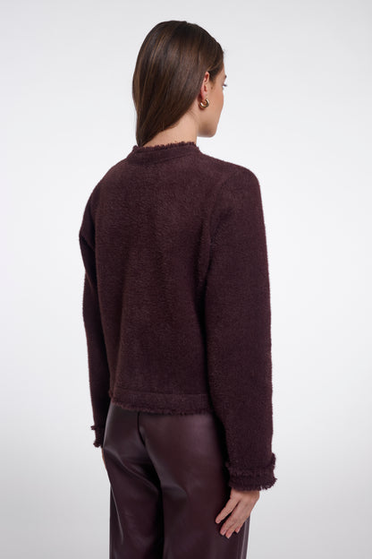 Rino & Pelle Florieke Fringe Detail Jacket-Fudge Cloak