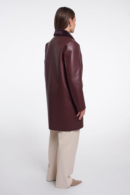 Rino & Pelle Ivon Reversible Coat Fudge Cloak