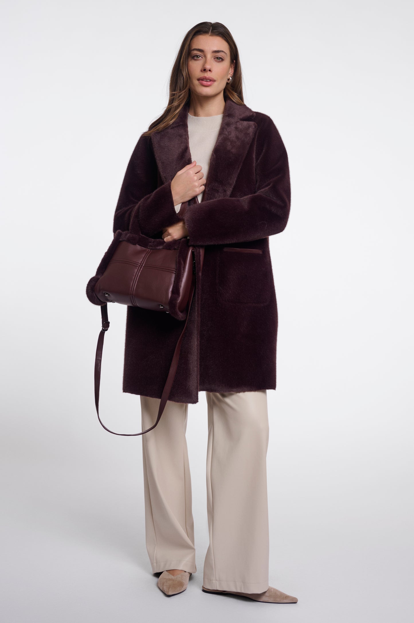 Rino & Pelle Jasha Small Shopper Fudge Cloak