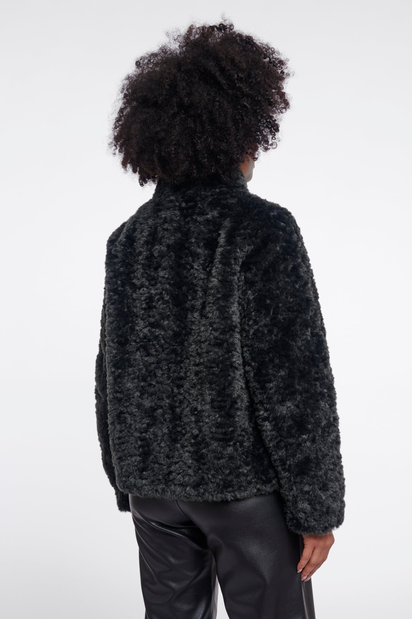 Rino & Pelle Kion Faux Fur Jacket Urban Teal