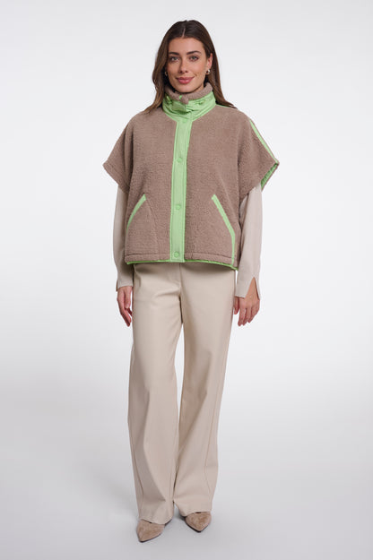 Rino & Pelle Zehra Waistcoat-Light Mocha