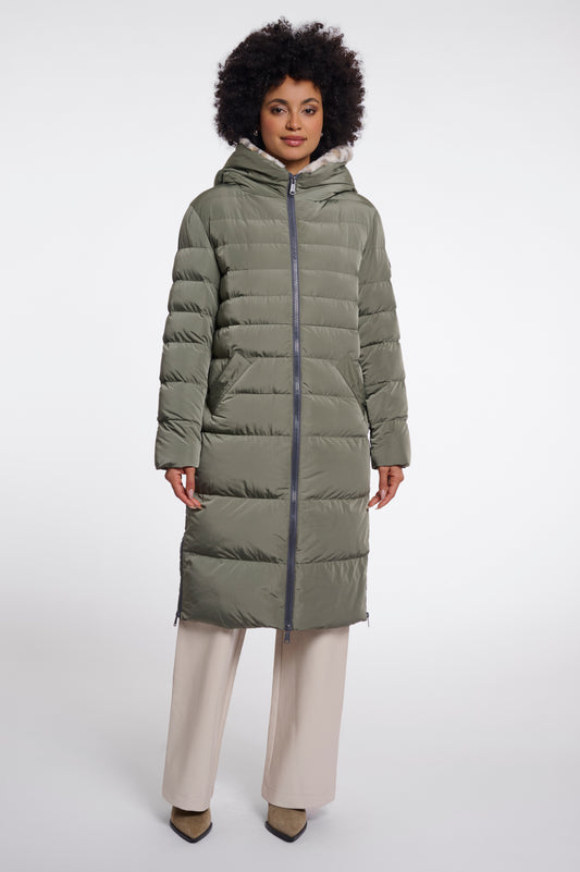 Rino & Pelle Keilafur Padded Coat Misty Basil