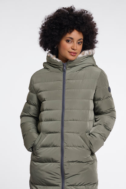 Rino & Pelle Keilafur Padded Coat Misty Basil