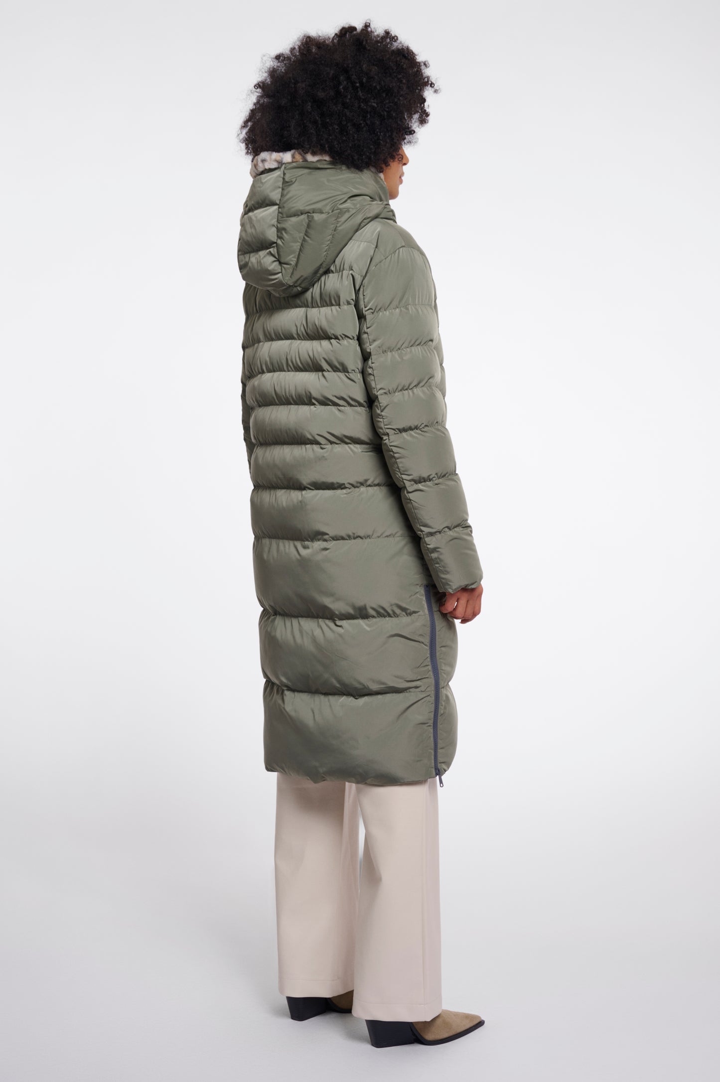 Rino & Pelle Keilafur Padded Coat Misty Basil