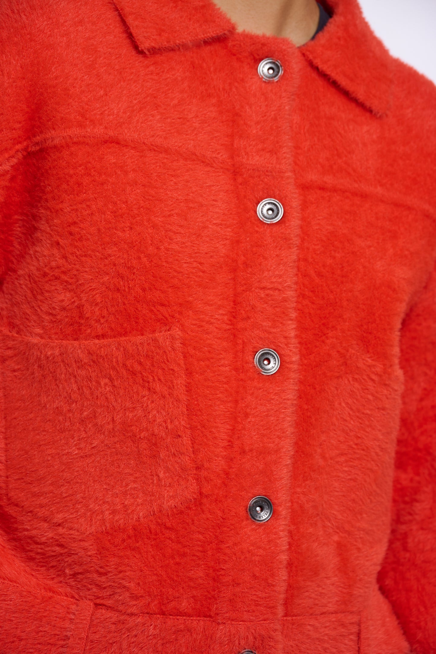 Rino & Pelle Bubbly Boxy Jacket-Luminous Red