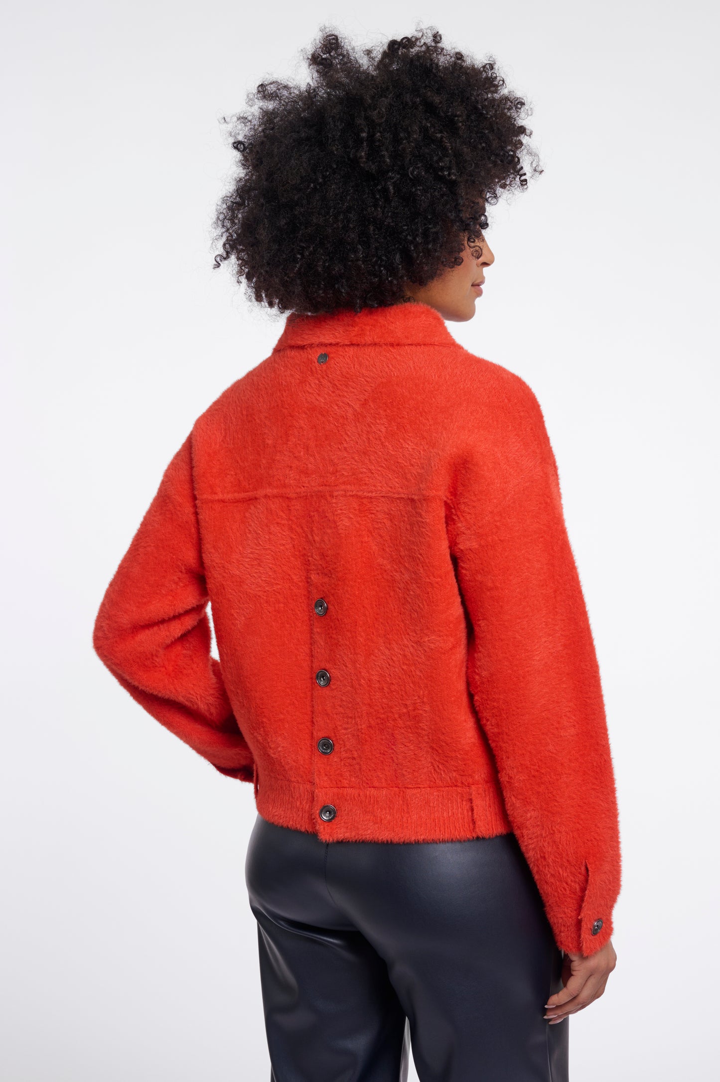 Rino & Pelle Bubbly Boxy Jacket-Luminous Red