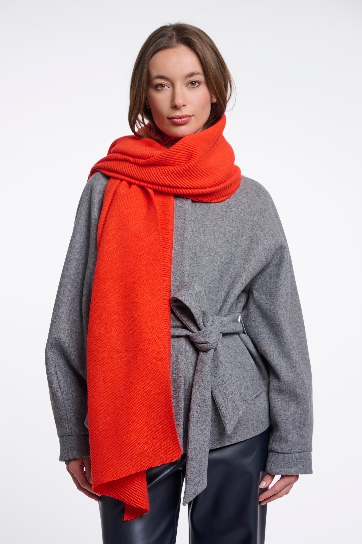 Rino & Pelle Ivie Scarf-Luminous Red