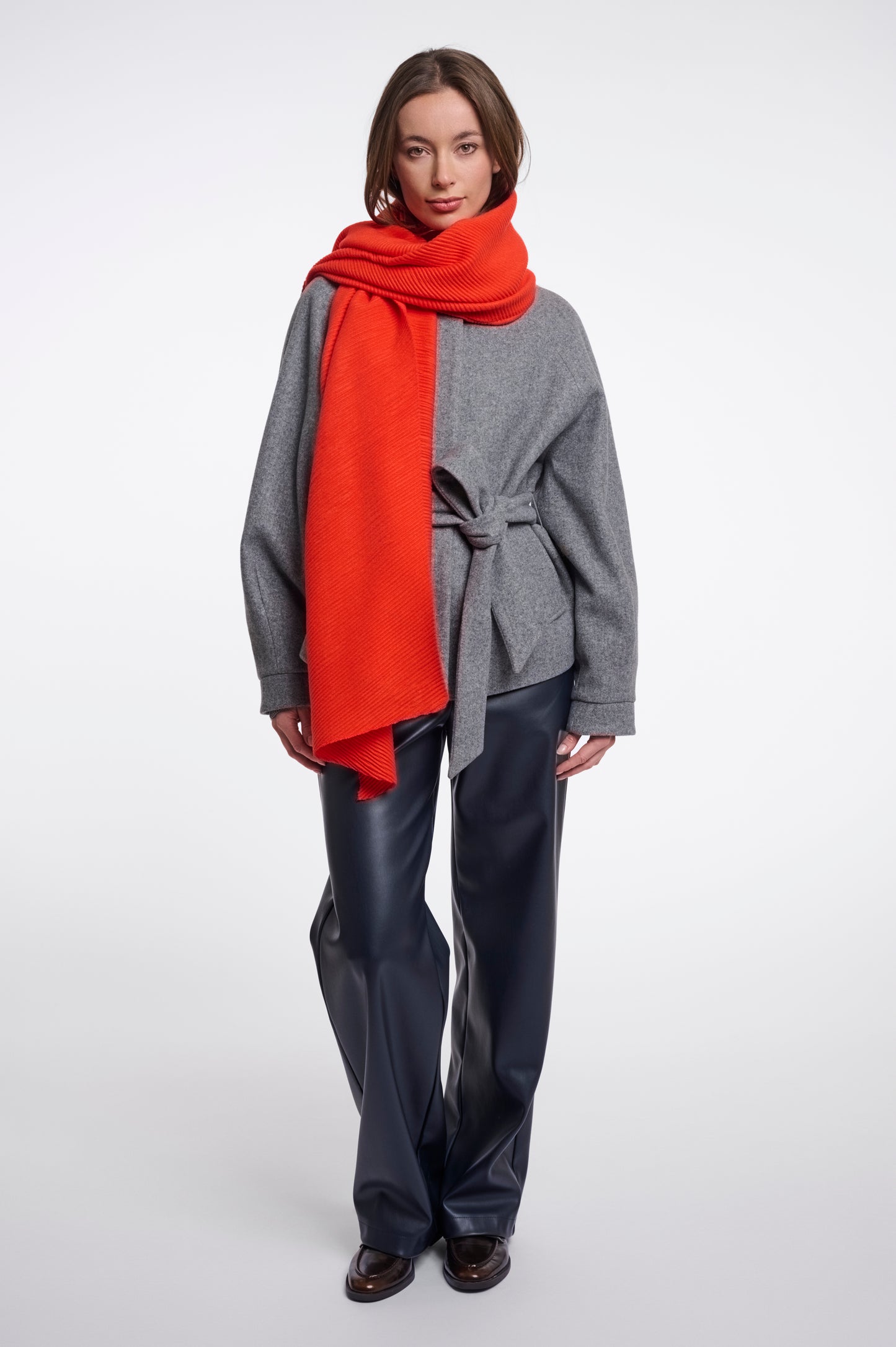 Rino & Pelle Ivie Scarf-Luminous Red