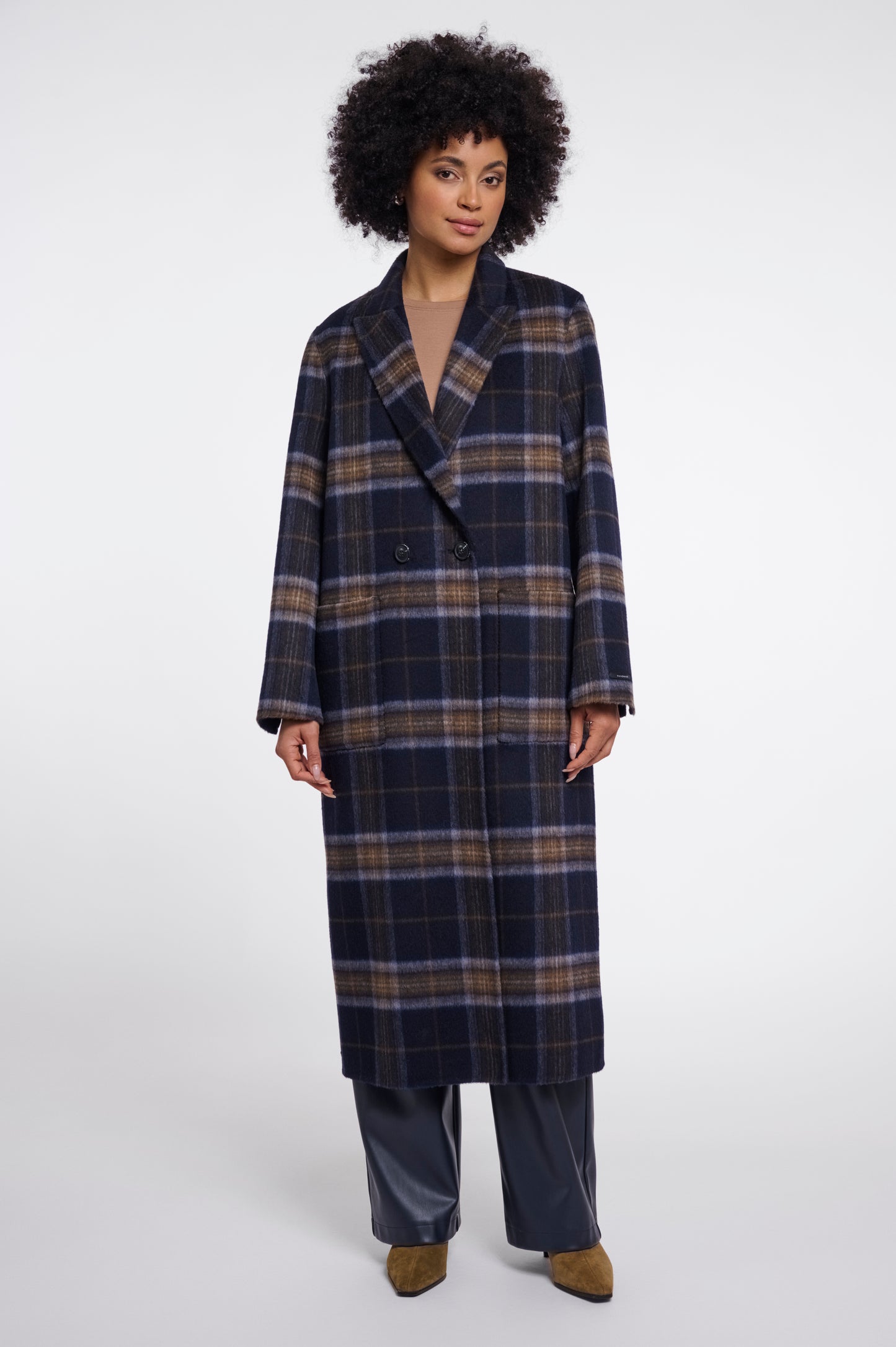 Rino & Pelle Adria Reversible Coat-Dark Navy