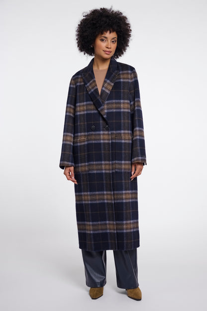 Rino & Pelle Adria Reversible Coat-Dark Navy