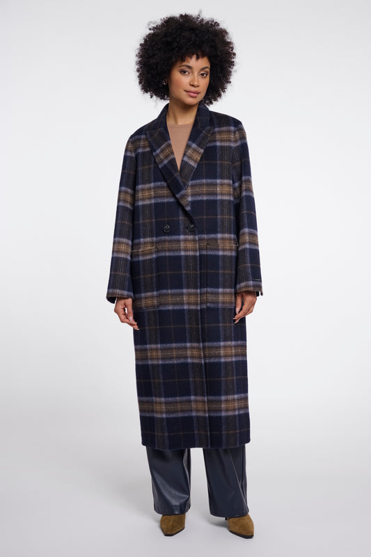 Rino & Pelle Adria Reversible Coat-Dark Navy