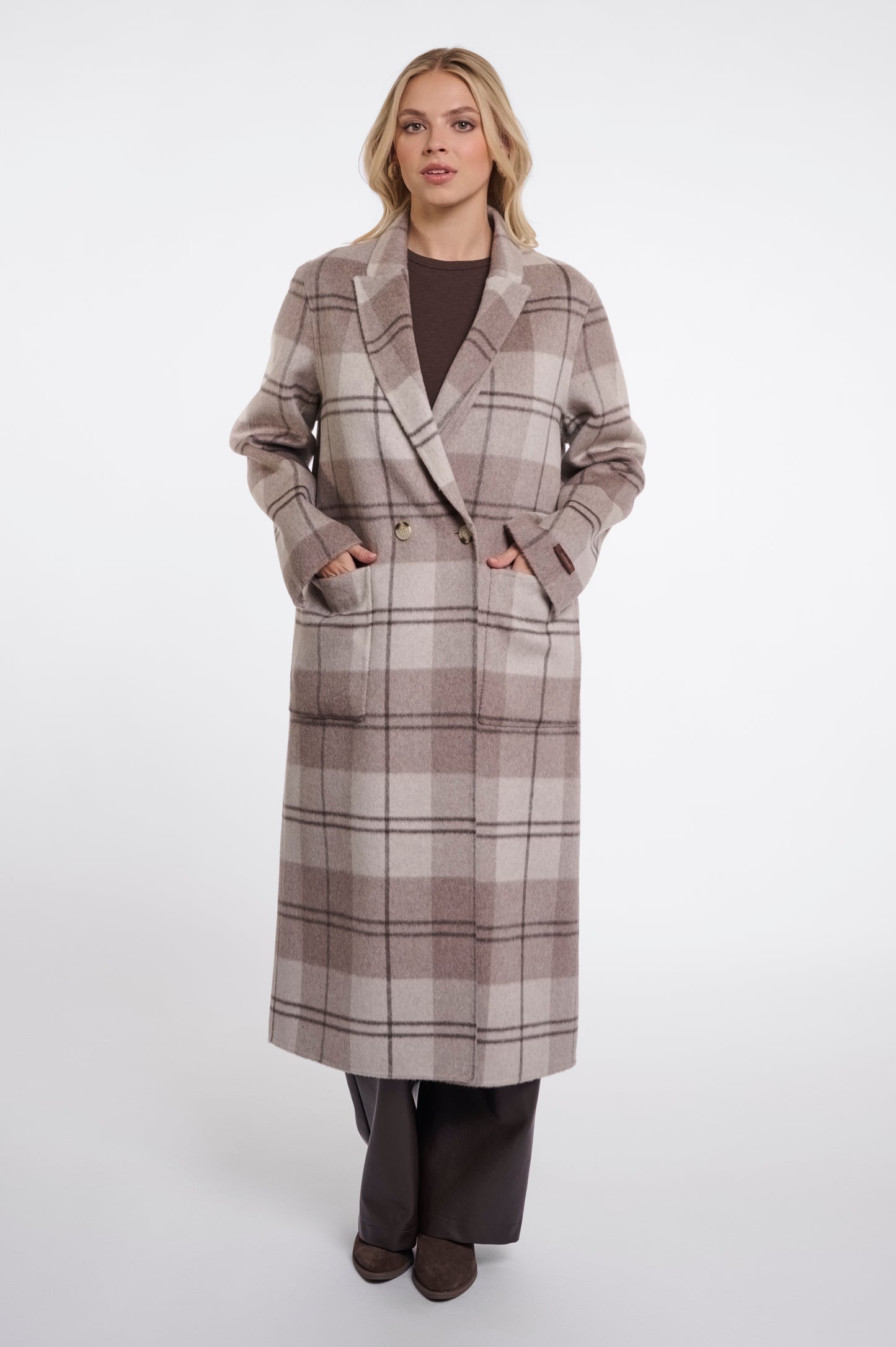 Rino & Pelle Adria Double Reversible Coat-Soft Oat