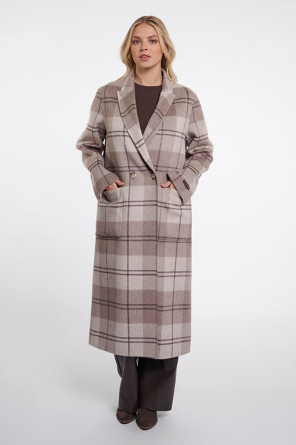 Rino & Pelle Adria Double Reversible Coat-Soft Oat