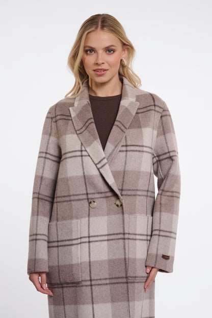 Rino & Pelle Adria Double Reversible Coat-Soft Oat