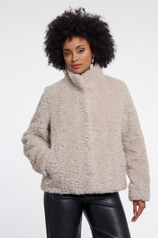Rino & Pelle Kion Faux Fur Jacket-Birch